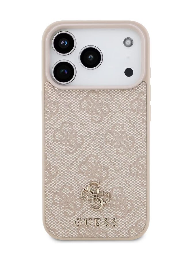 Guess MagSafe 4G PU Leather Case with Small 4G & Classic Metal Logo for iPhone 17 Pro Max - Pink - Image 5